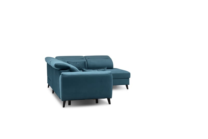 Bäddsoffa m. Schäslong Yasmine 3-sits - Mörkblå - Möbler - Soffa - Bäddsoffa - Bäddsoffa längsbäddad