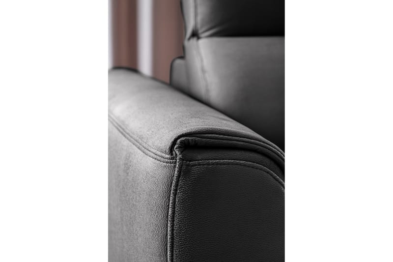 Bäddsoffa m. Schäslong Yasmine 3-sits - Mörkgrå - Möbler - Soffa - Bäddsoffa - Bäddsoffa längsbäddad