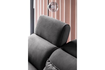 Bäddsoffa m. Schäslong Yasmine 3-sits - Mörkgrå - Möbler - Soffa - Bäddsoffa - Bäddsoffa längsbäddad