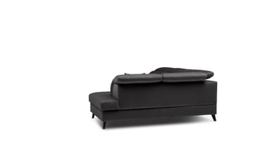 Bäddsoffa m. Schäslong Yasmine 3-sits - Mörkgrå - Möbler - Soffa - Bäddsoffa - Bäddsoffa längsbäddad