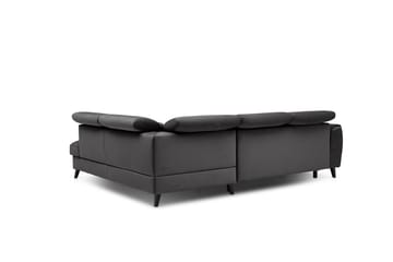 Bäddsoffa m. Schäslong Yasmine 3-sits - Mörkgrå - Möbler - Soffa - Bäddsoffa - Bäddsoffa längsbäddad