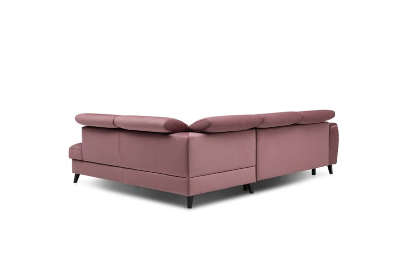 Bäddsoffa m. Schäslong Yasmine 3-sits - Rosa - Möbler - Soffa - Bäddsoffa - Bäddsoffa längsbäddad