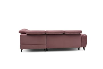 Bäddsoffa m. Schäslong Yasmine 3-sits - Rosa - Möbler - Soffa - Bäddsoffa - Bäddsoffa längsbäddad