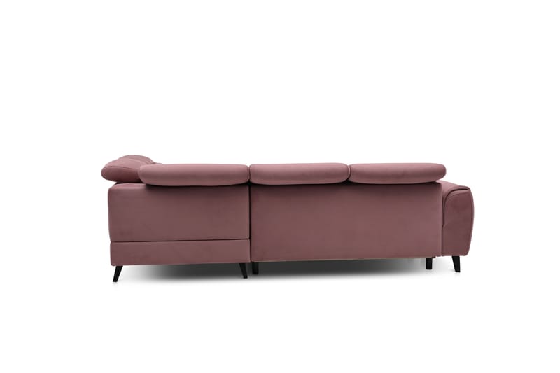 Bäddsoffa m. Schäslong Yasmine 3-sits - Rosa - Möbler - Soffa - Bäddsoffa - Bäddsoffa längsbäddad
