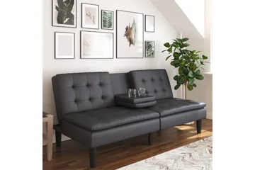 Bäddsoffa Maine Grå PU - Grå PU - Möbler - Soffa - Bäddsoffa - 3 sits bäddsoffa