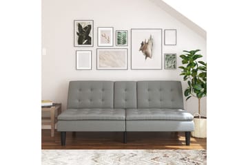 Bäddsoffa Maine Grått tyg - Grått tyg - Möbler - Soffa - Bäddsoffa - 3 sits bäddsoffa