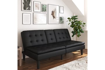 Bäddsoffa Maine Svart - Svart - Möbler - Soffa - Bäddsoffa - 3 sits bäddsoffa