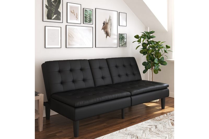 Bäddsoffa Maine Svart - Svart - Möbler - Soffa - Bäddsoffa - 3 sits bäddsoffa