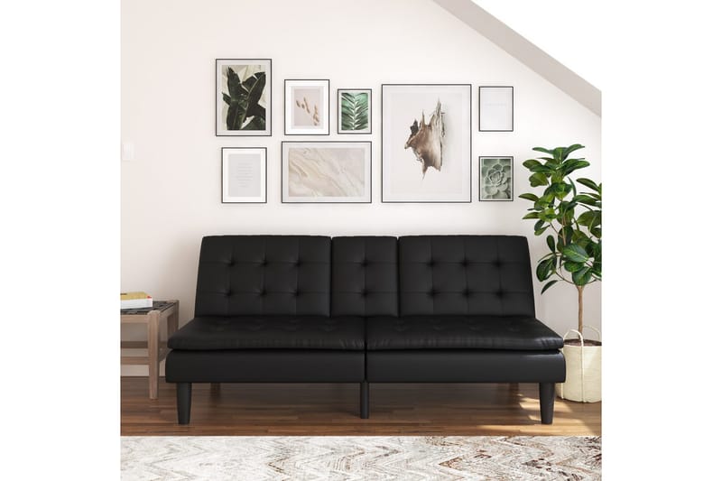Bäddsoffa Maine Svart - Svart - Möbler - Soffa - Bäddsoffa - 3 sits bäddsoffa