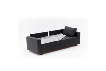 Bäddsoffa med 3 sittplatser Iroulport Antracit - Antracit - Möbler - Soffa - Bäddsoffa - 3 sits bäddsoffa