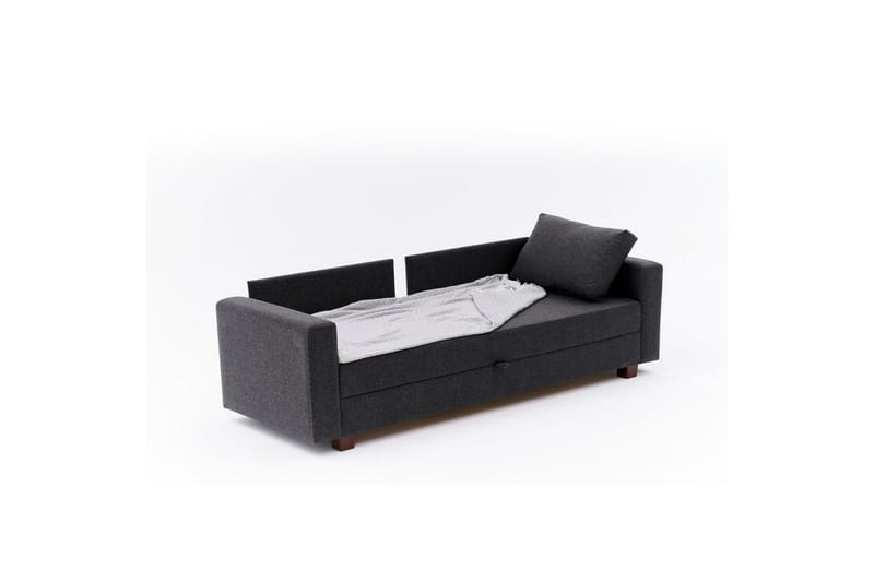Bäddsoffa med 3 sittplatser Iroulport Antracit - Antracit - Möbler - Soffa - Bäddsoffa - 3 sits bäddsoffa