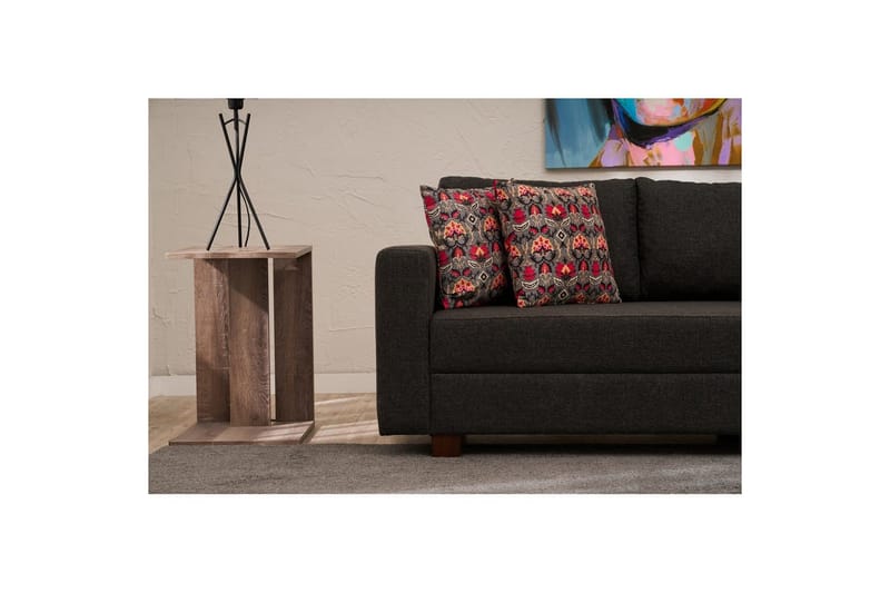 Bäddsoffa med 3 sittplatser Iroulport Antracit - Antracit - Möbler - Soffa - Bäddsoffa - 3 sits bäddsoffa