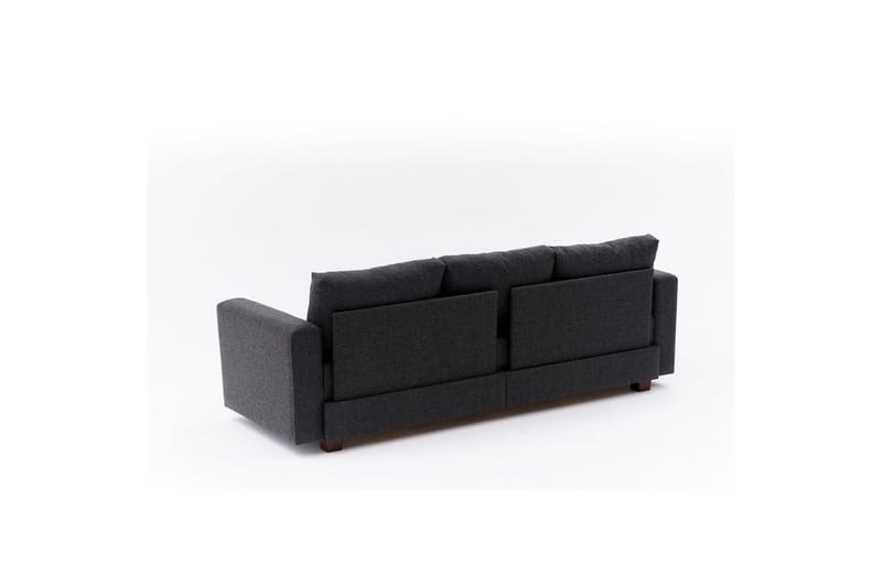 Bäddsoffa med 3 sittplatser Iroulport Antracit - Antracit - Möbler - Soffa - Bäddsoffa - 3 sits bäddsoffa