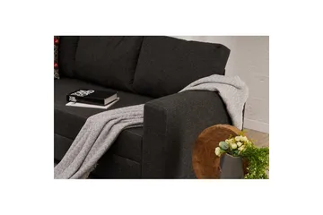Bäddsoffa med 3 sittplatser Iroulport Antracit - Antracit - Möbler - Soffa - Bäddsoffa - 3 sits bäddsoffa
