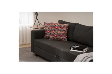 Bäddsoffa med 3 sittplatser Iroulport Antracit - Antracit - Möbler - Soffa - Bäddsoffa - 3 sits bäddsoffa