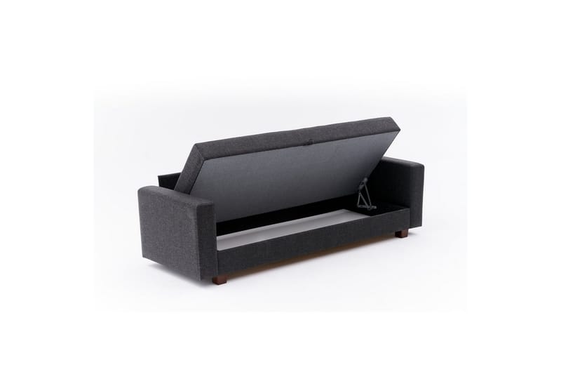 Bäddsoffa med 3 sittplatser Iroulport Antracit - Antracit - Möbler - Soffa - Bäddsoffa - 3 sits bäddsoffa