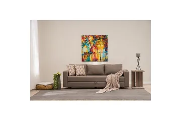 Bäddsoffa med 3 sittplatser Iroulport Arzilla Brun - Brun - Möbler - Soffa - Bäddsoffa - 3 sits bäddsoffa