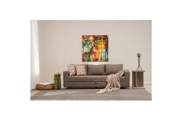 Bäddsoffa med 3 sittplatser Iroulport Arzilla Brun - Brun - Möbler - Soffa - Bäddsoffa - 3 sits bäddsoffa
