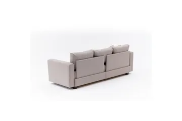 Bäddsoffa med 3 sittplatser Iroulport Beige - Beige - Möbler - Soffa - Bäddsoffa - 3 sits bäddsoffa