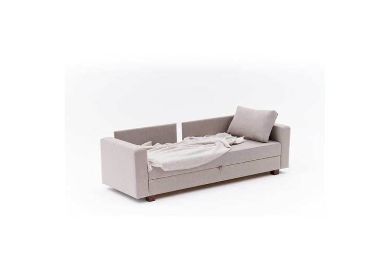 Bäddsoffa med 3 sittplatser Iroulport Beige - Beige - Möbler - Soffa - Bäddsoffa - 3 sits bäddsoffa