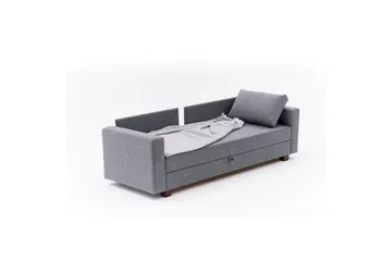 Bäddsoffa med 3 sittplatser Iroulport Grå - Grå - Möbler - Soffa - Bäddsoffa - 3 sits bäddsoffa
