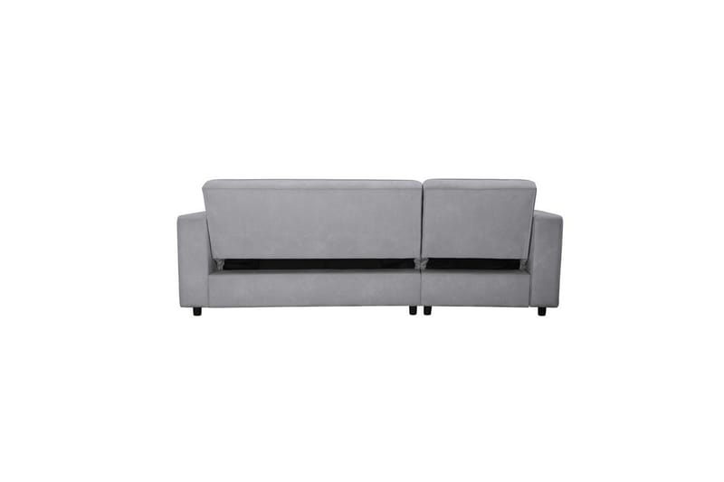 Bäddsoffa med enkeldivan utan schäslong Loft24 Bäddsoffa Allie Ljusgrå,Svart - Möbler - Soffa - Bäddsoffa - Bäddsoffa divan