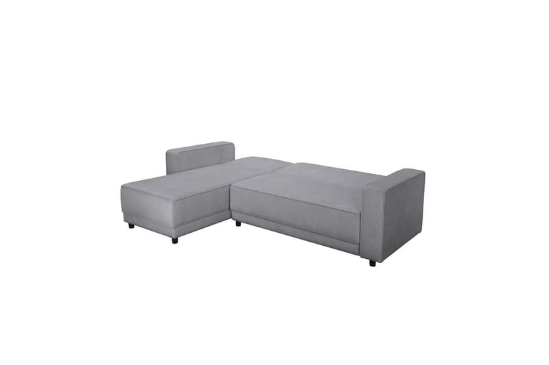 Bäddsoffa med enkeldivan utan schäslong Loft24 Bäddsoffa Allie Ljusgrå,Svart - Möbler - Soffa - Bäddsoffa - Bäddsoffa divan