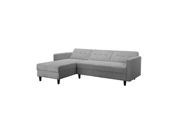 Bäddsoffa med enkeldivan utan schäslong Loft24 Bäddsoffa Hartford II 213x153x82 cm, Grå Grå - Möbler - Soffa - Bäddsoffa - Bäddsoffa divan
