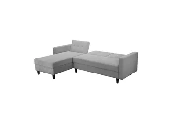 Bäddsoffa med enkeldivan utan schäslong Loft24 Bäddsoffa Hartford II 213x153x82 cm, Grå Grå - Möbler - Soffa - Bäddsoffa - Bäddsoffa divan