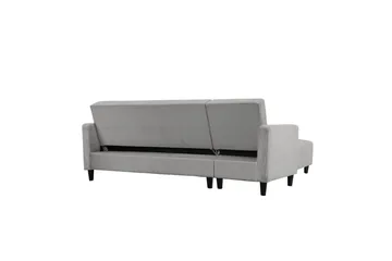 Bäddsoffa med enkeldivan utan schäslong Loft24 Bäddsoffa Hartford II 213x153x82 cm, Grå Grå - Möbler - Soffa - Bäddsoffa - Bäddsoffa divan