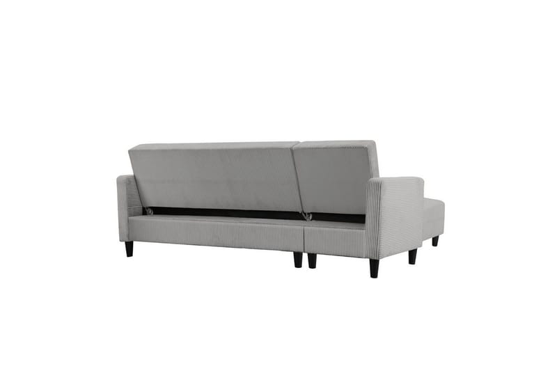 Bäddsoffa med enkeldivan utan schäslong Loft24 Bäddsoffa Hartford II 213x153x82 cm, Grå Grå - Möbler - Soffa - Bäddsoffa - Bäddsoffa divan