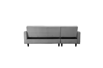 Bäddsoffa med enkeldivan utan schäslong Loft24 Bäddsoffa Hartford II 213x153x82 cm, Grå Grå - Möbler - Soffa - Bäddsoffa - Bäddsoffa divan
