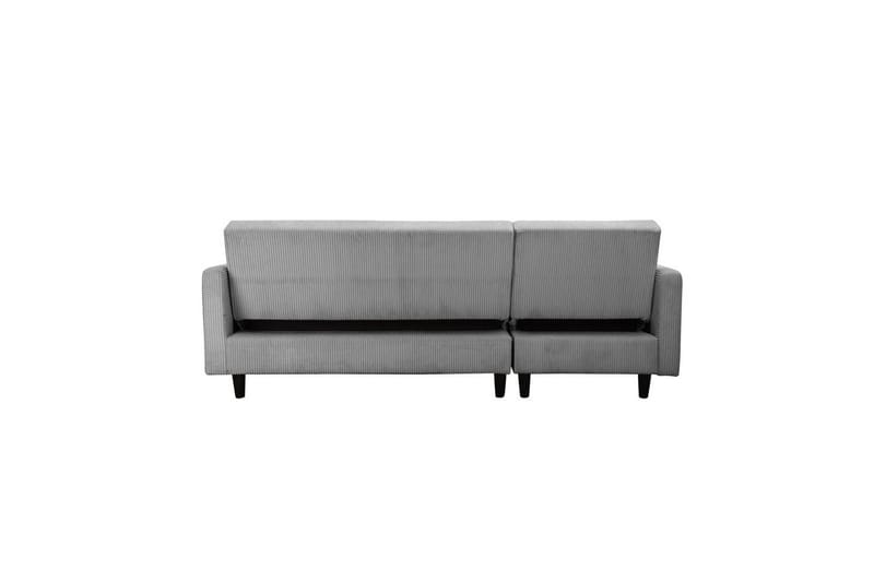 Bäddsoffa med enkeldivan utan schäslong Loft24 Bäddsoffa Hartford II 213x153x82 cm, Grå Grå - Möbler - Soffa - Bäddsoffa - Bäddsoffa divan