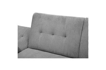 Bäddsoffa med enkeldivan utan schäslong Loft24 Bäddsoffa Hartford II 213x153x82 cm, Grå Grå - Möbler - Soffa - Bäddsoffa - Bäddsoffa divan