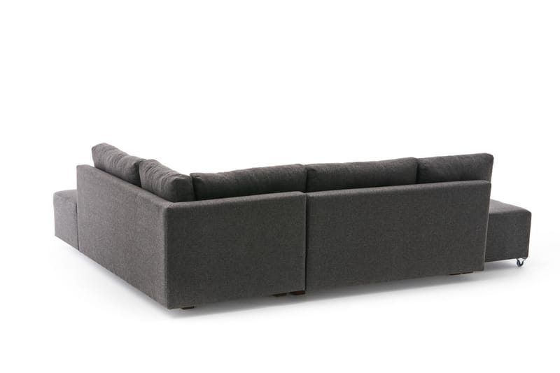 Bäddsoffa med Schäslong Cyprus Höger - Antracit/Svart - Möbler - Soffa - Bäddsoffa - Framåtbäddad bäddsoffa
