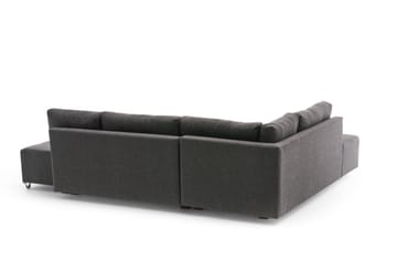 Bäddsoffa med Schäslong Cyprus Vänster - Antracit/Svart - Möbler - Soffa - Bäddsoffa - Framåtbäddad bäddsoffa
