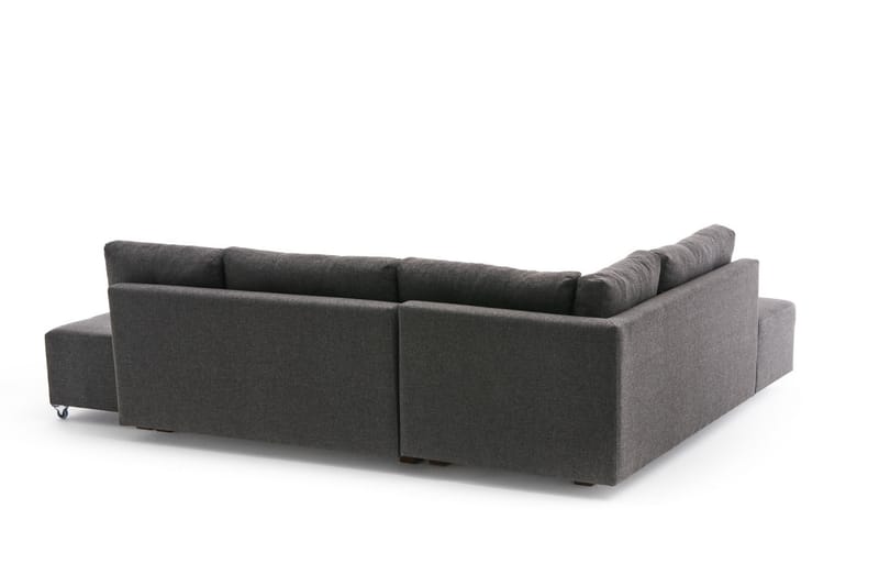 Bäddsoffa med Schäslong Cyprus Vänster - Antracit/Svart - Möbler - Soffa - Bäddsoffa - Framåtbäddad bäddsoffa