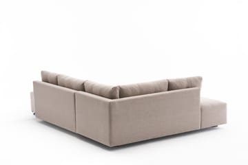 Bäddsoffa med Schäslong Cyprus Vänster - Krämvit/Svart - Möbler - Soffa - Bäddsoffa - Framåtbäddad bäddsoffa