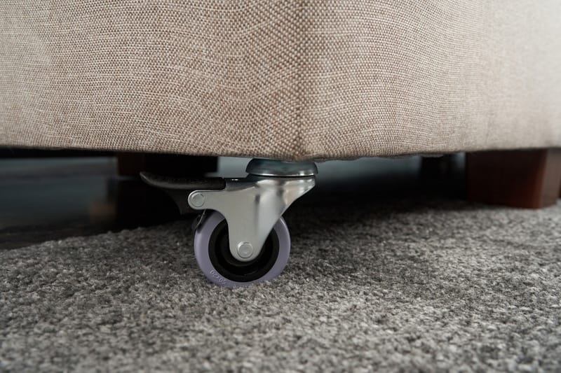 Bäddsoffa med Schäslong Cyprus Vänster - Krämvit/Svart - Möbler - Soffa - Bäddsoffa - Framåtbäddad bäddsoffa