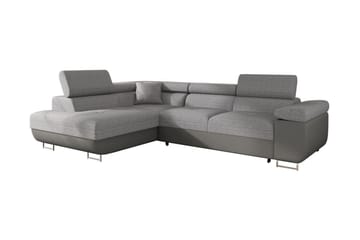 Bäddsoffa med schäslong - Grå - Möbler - Soffa - Bäddsoffa - Bäddsoffa längsbäddad