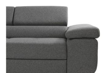 Bäddsoffa med schäslong - Grå - Möbler - Soffa - Bäddsoffa - Bäddsoffa längsbäddad