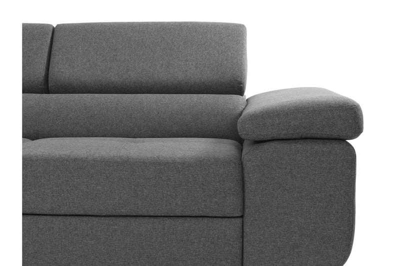 Bäddsoffa med schäslong - Grå - Möbler - Soffa - Bäddsoffa - Bäddsoffa längsbäddad