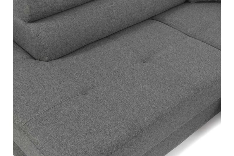 Bäddsoffa med schäslong - Grå - Möbler - Soffa - Bäddsoffa - Bäddsoffa längsbäddad
