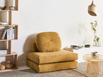 Bäddsoffa Olden - Senapsgul - Möbler - Soffa - Bäddsoffa - Framåtbäddad bäddsoffa