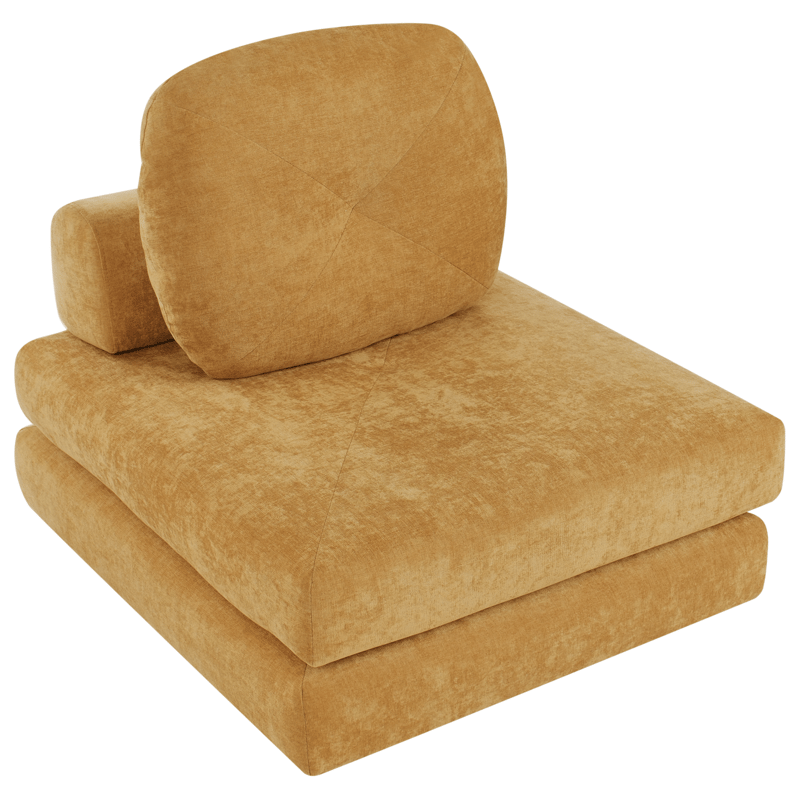 Bäddsoffa Olden - Senapsgul - Möbler - Soffa - Bäddsoffa - Framåtbäddad bäddsoffa
