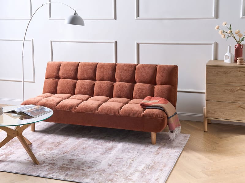 Bäddsoffa Risor - Guldbrun - Möbler - Soffa - Bäddsoffa - 2 sits bäddsoffa