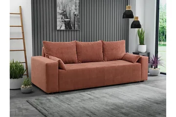 Bäddsoffa - Rosa - Möbler - Soffa - Bäddsoffa - Bäddsoffa längsbäddad