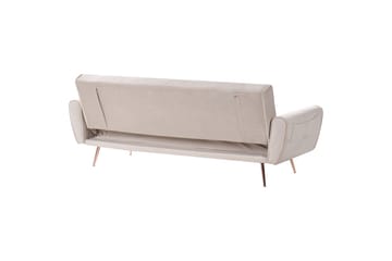 Bäddsoffa Selnes - Beige, koppar - Möbler - Soffa - Bäddsoffa - 3 sits bäddsoffa