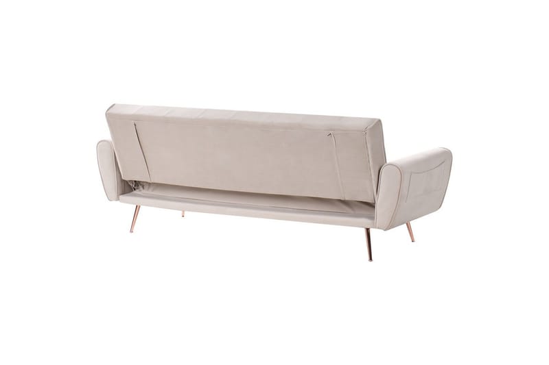 Bäddsoffa Selnes - Beige, koppar - Möbler - Soffa - Bäddsoffa - 3 sits bäddsoffa