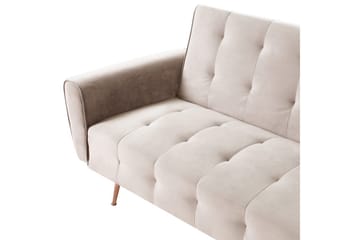Bäddsoffa Selnes - Beige, koppar - Möbler - Soffa - Bäddsoffa - 3 sits bäddsoffa